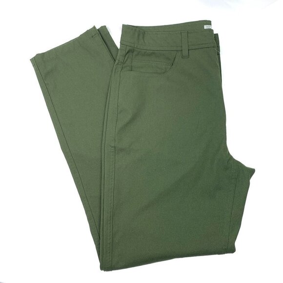 32 Degrees Cool Stretch Performance Tapered Leg Trousers Green Women's Size 30 - Picture 4 of 6